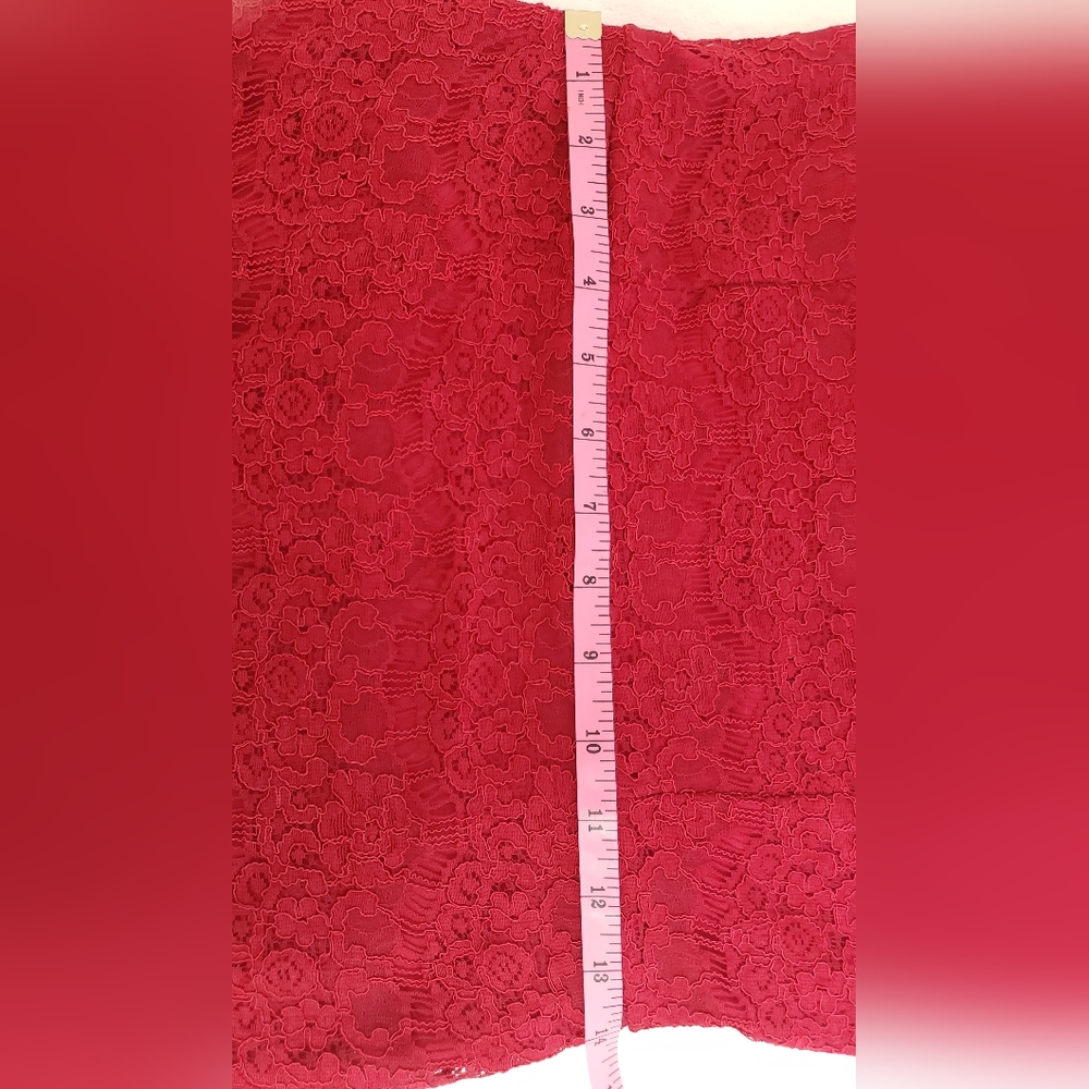 H&M Stapless Red Lace Sexy Dress Size L - Picture 10 of 12